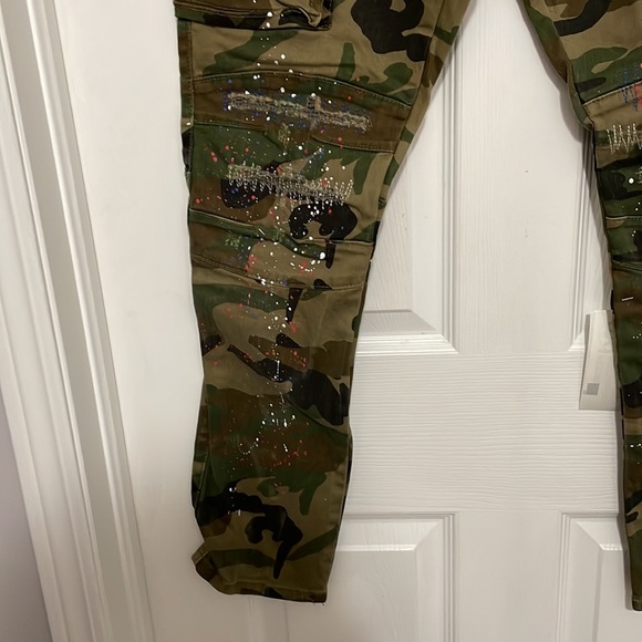 NWT MENS SMOKE RISE COOL CAMO JEANS - Picture 3 of 15